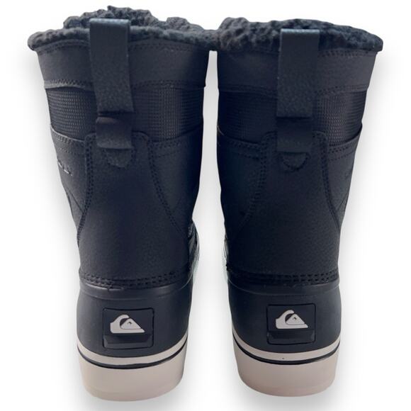 Mission V - Leather Lace-up Winter Boots for Men | Quiksilver Quiksilver Black and Gray Men\'s Boots